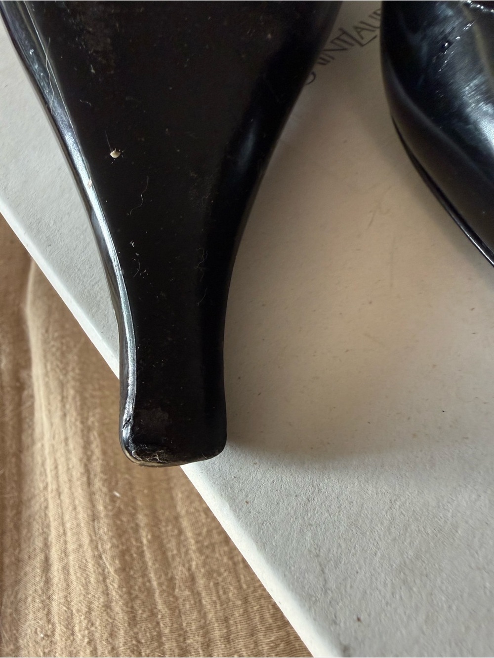 Saint Laurent Miller Wedge Pump in Nero - Picture 5 of 9